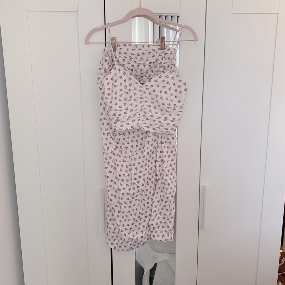 Zara purple floral co ord set